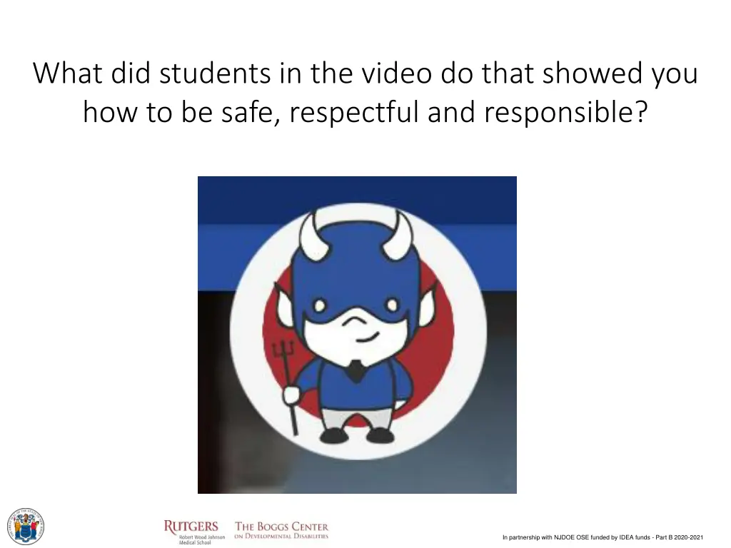 what did students in the video do that showed