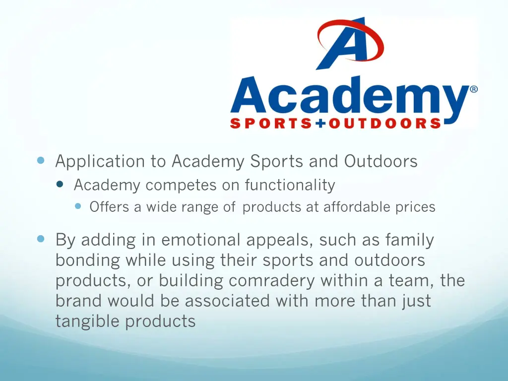 application to academy sports and outdoors