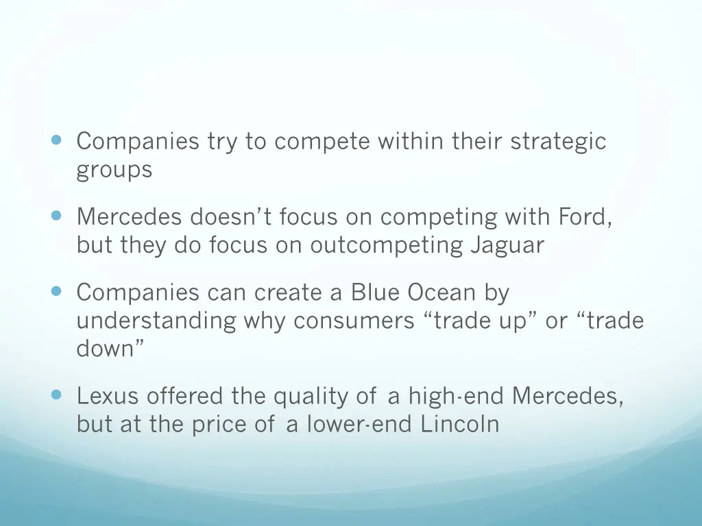 companies try to compete within their strategic