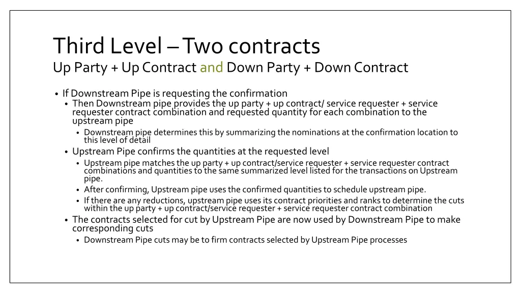 third level two contracts up party up contract