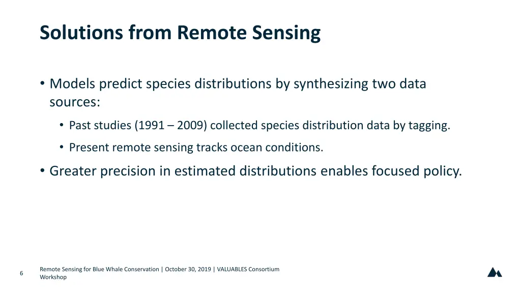 solutions from remote sensing