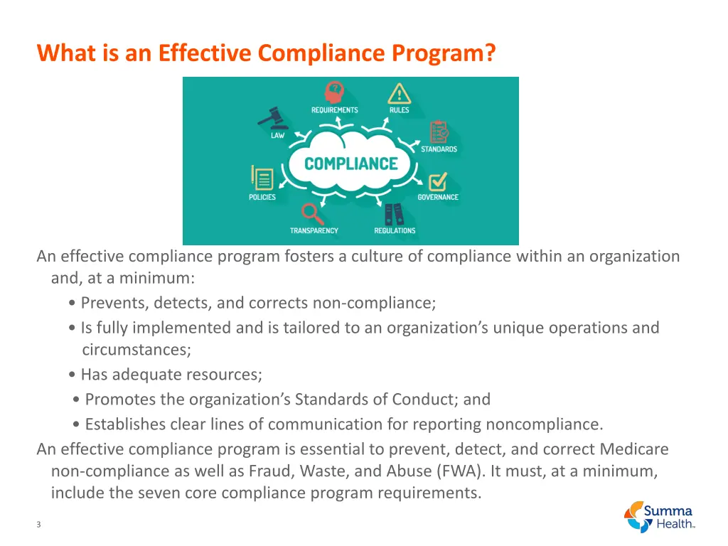 what is an effective compliance program