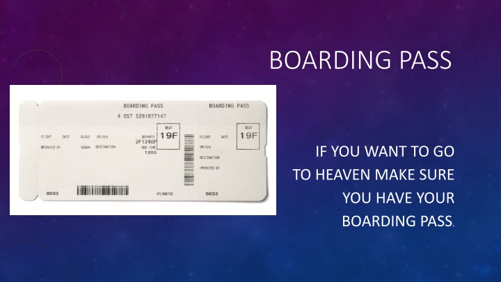 boarding pass