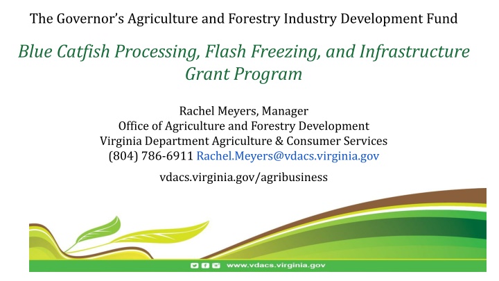 the governor s agriculture and forestry industry