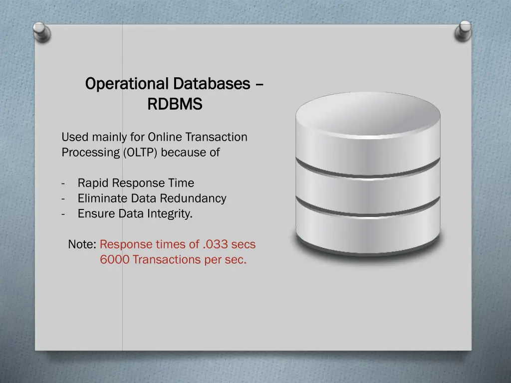 operational databases operational databases rdbms