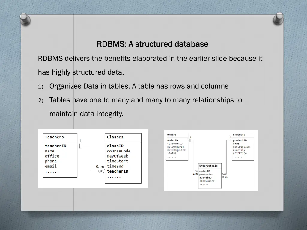 rdbms a structured database rdbms a structured