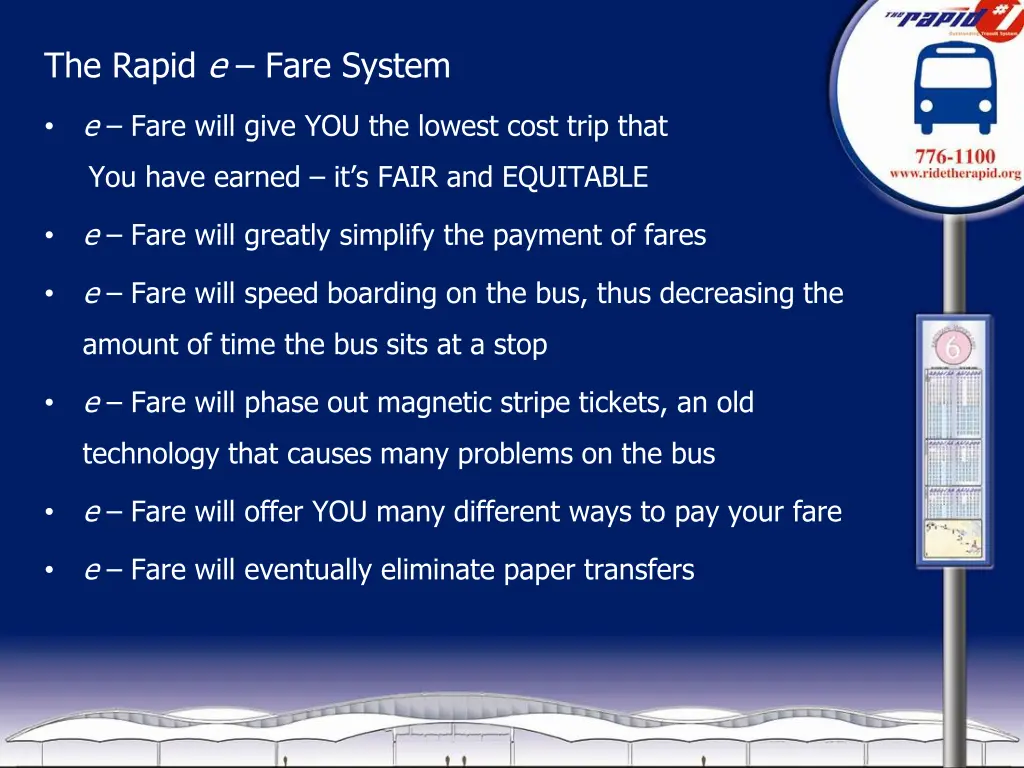 the rapid e fare system