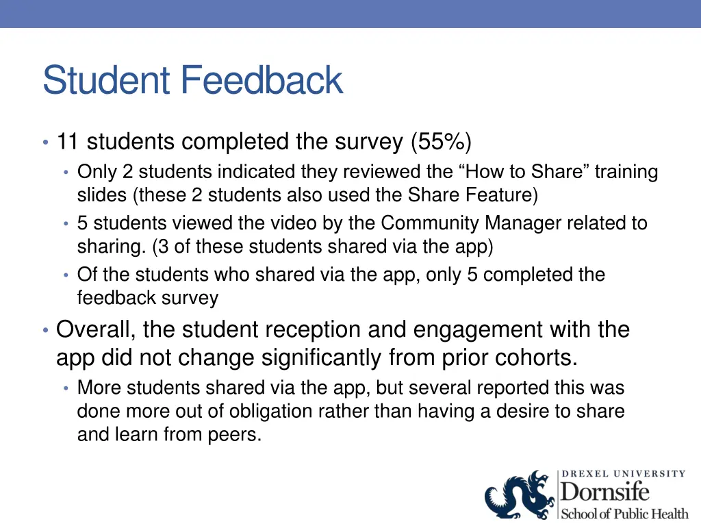 student feedback 2