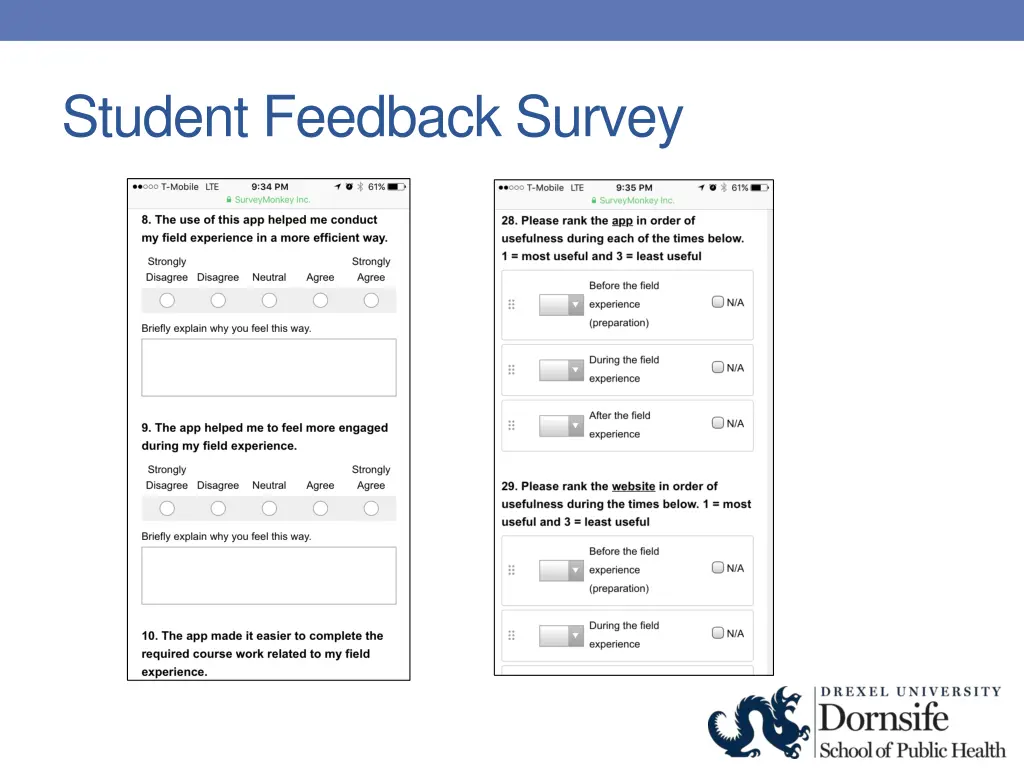 student feedback survey