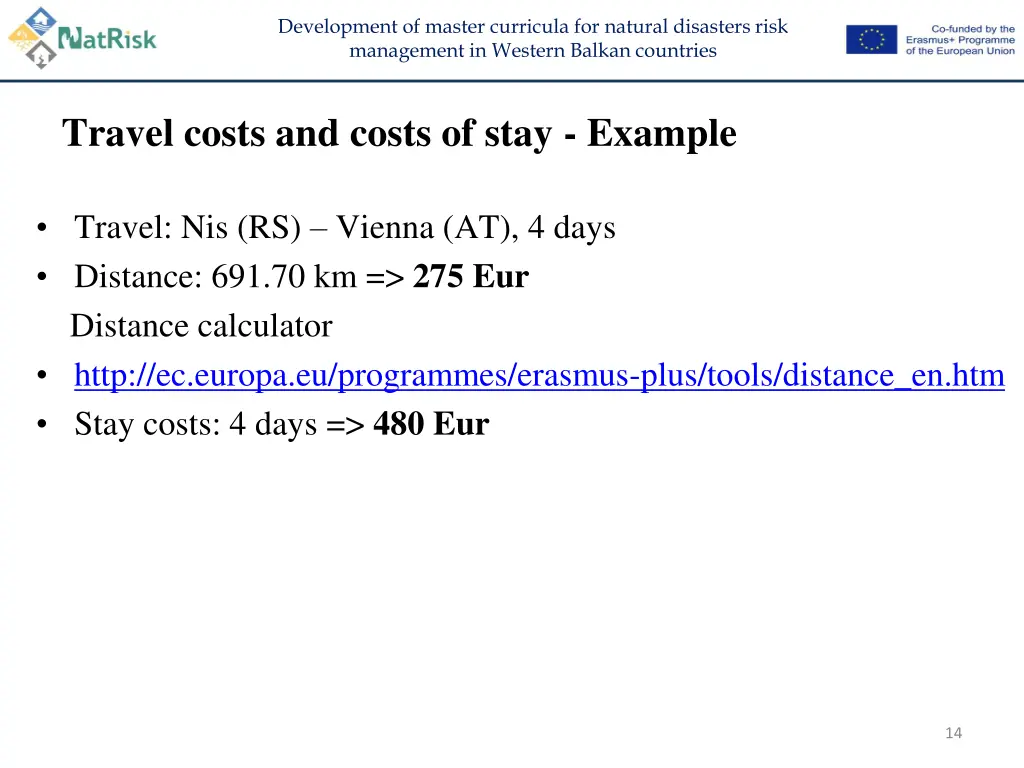 development of master curricula for natural 13