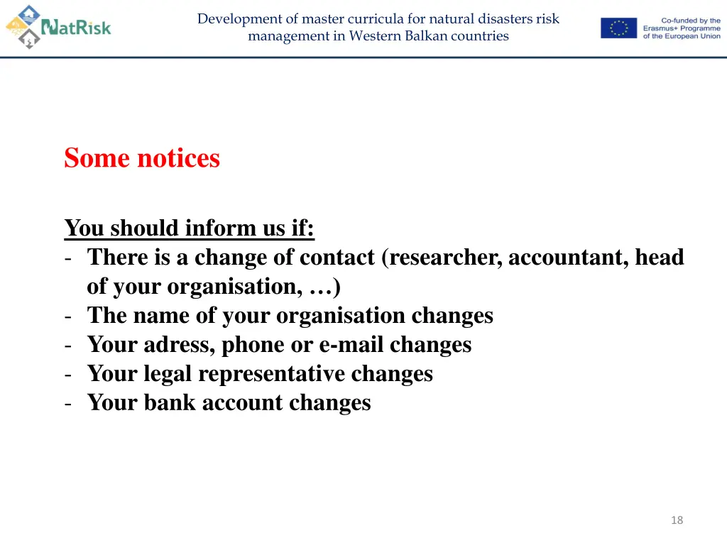 development of master curricula for natural 17