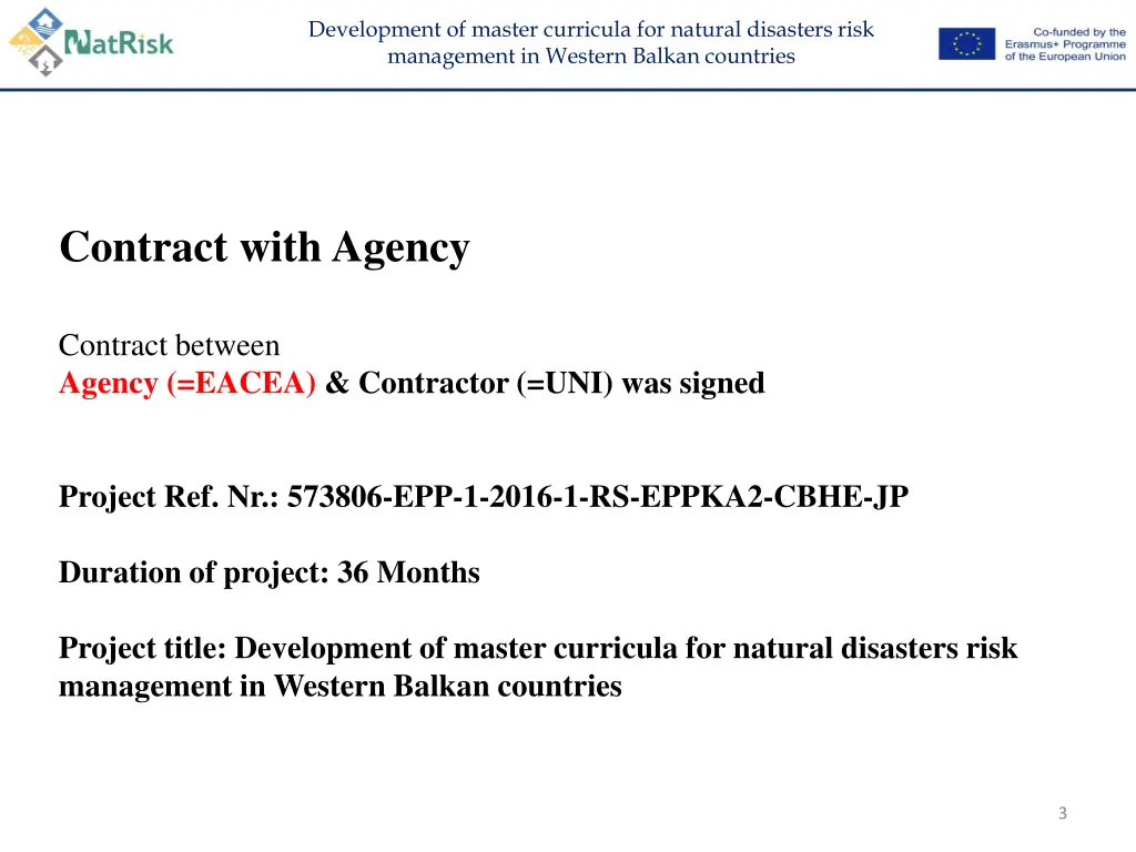 development of master curricula for natural 2