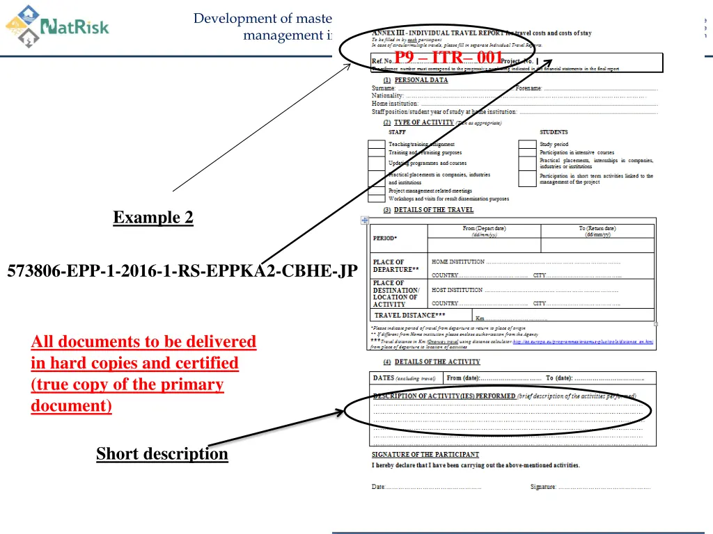 development of master curricula for natural 22