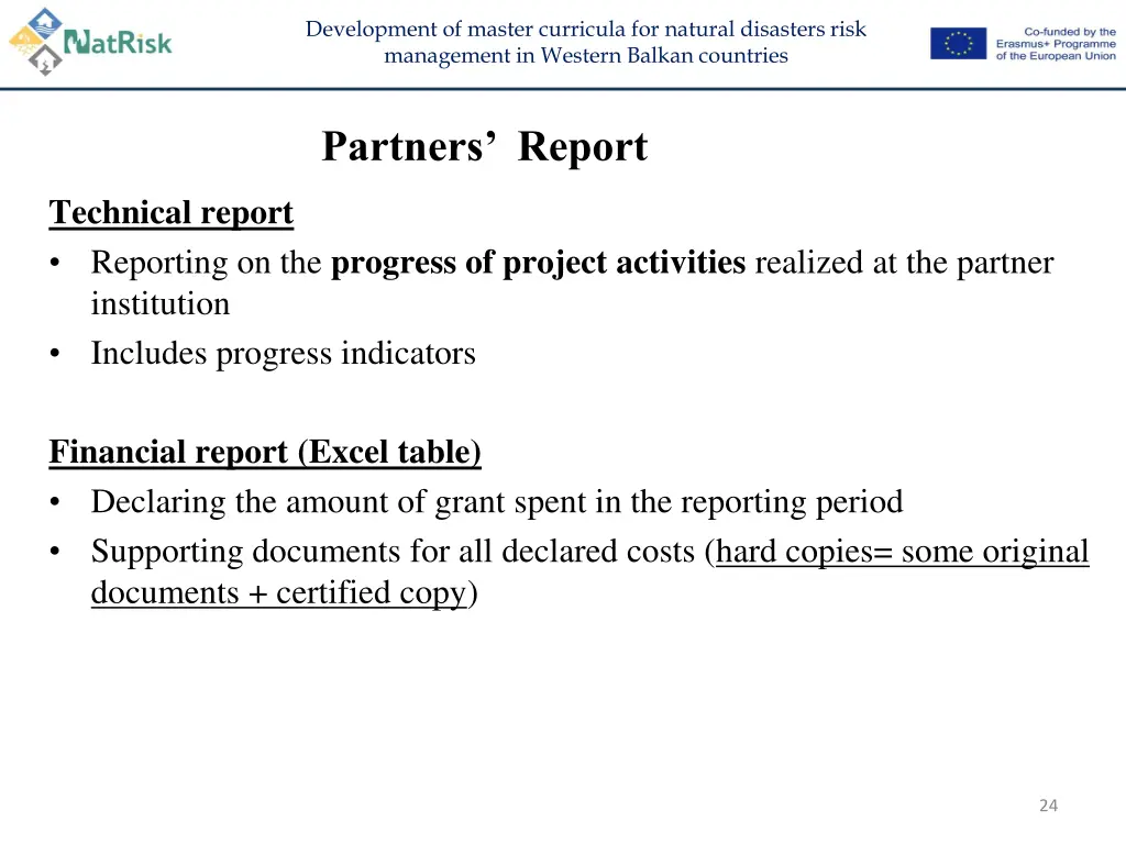 development of master curricula for natural 23