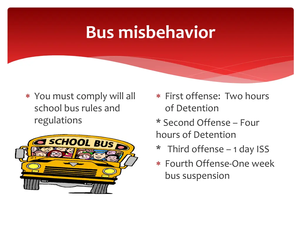 bus misbehavior