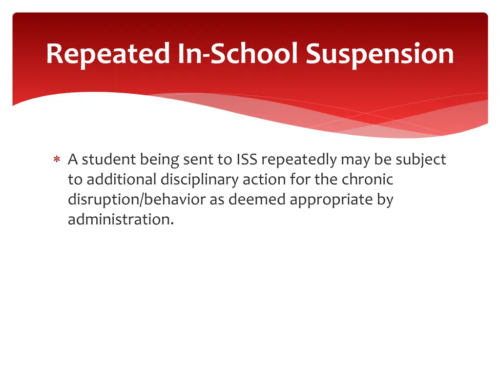 repeated in school suspension