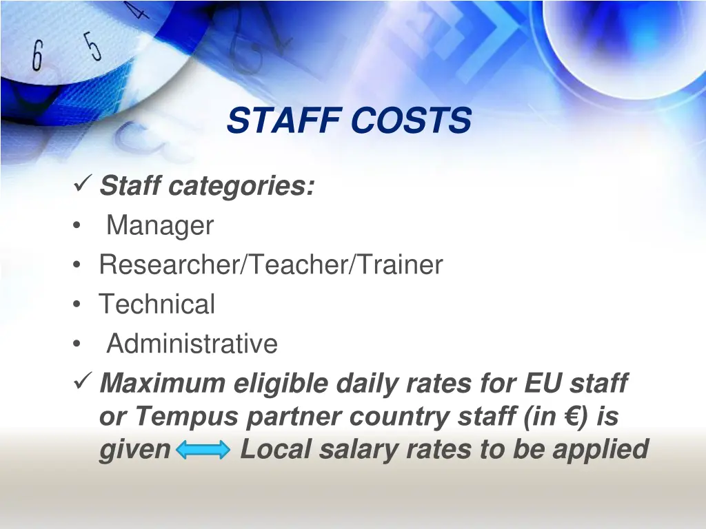 staff costs 1