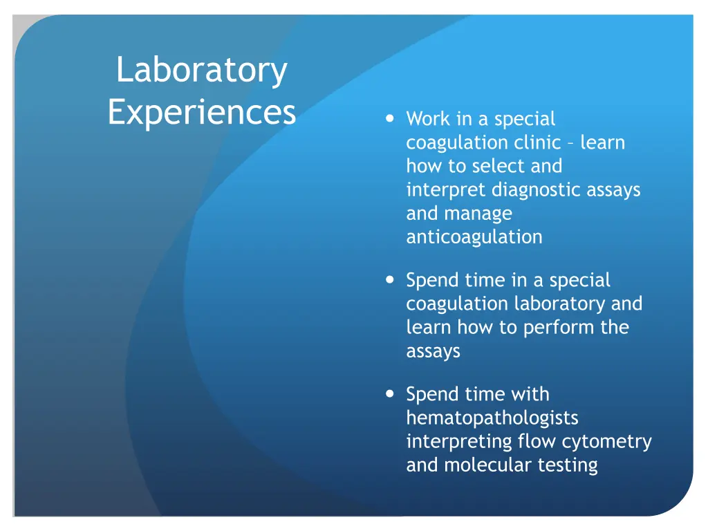 laboratory experiences