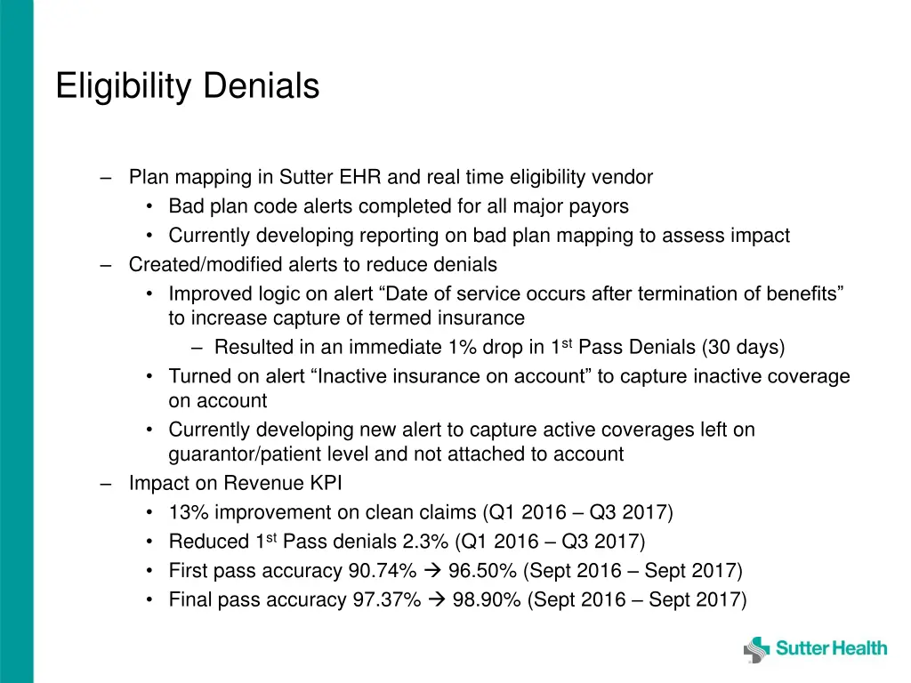 eligibility denials