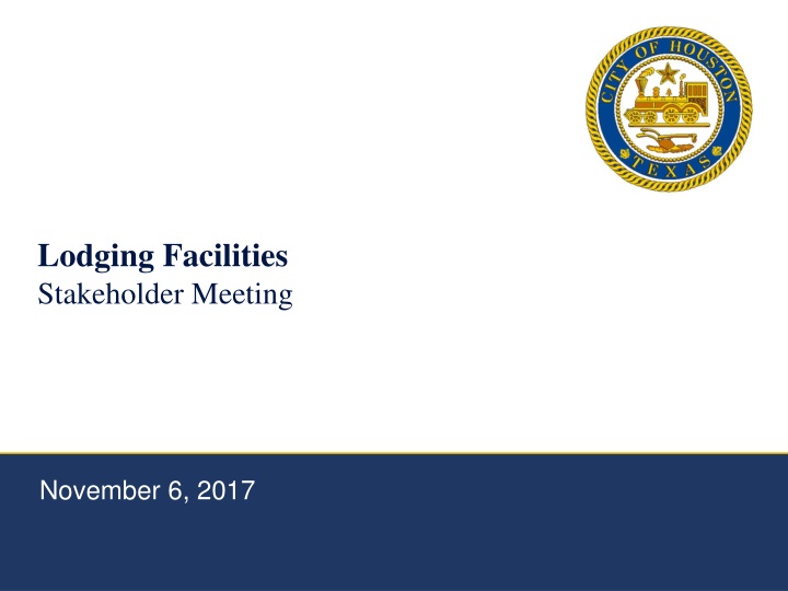 lodging facilities stakeholder meeting