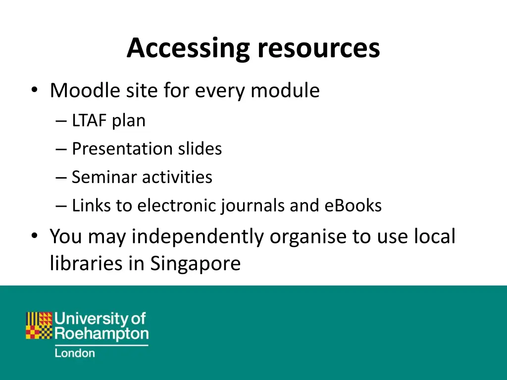 accessing resources