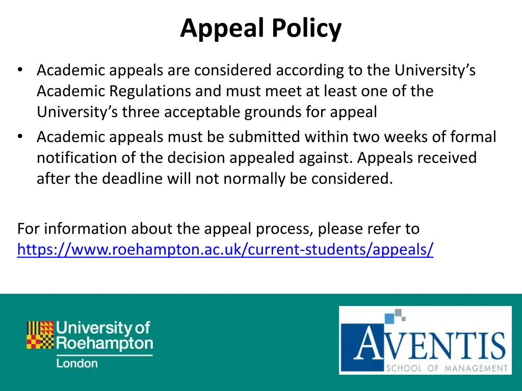 appeal policy