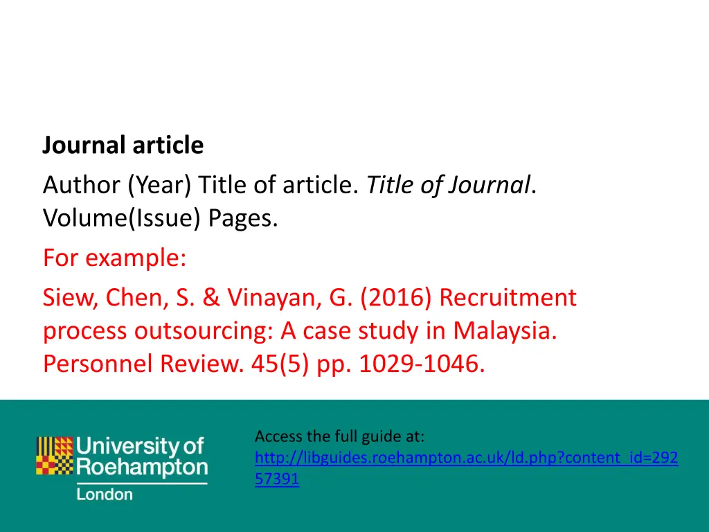 journal article author year title of article