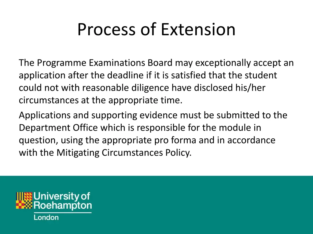 process of extension