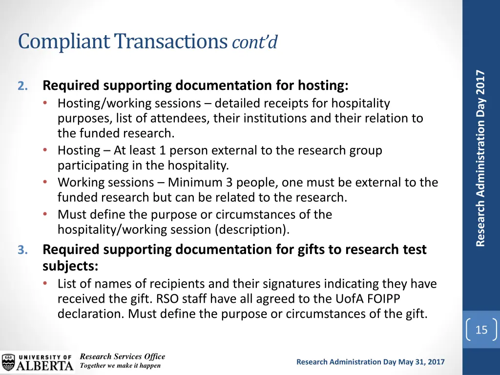 compliant transactions cont d