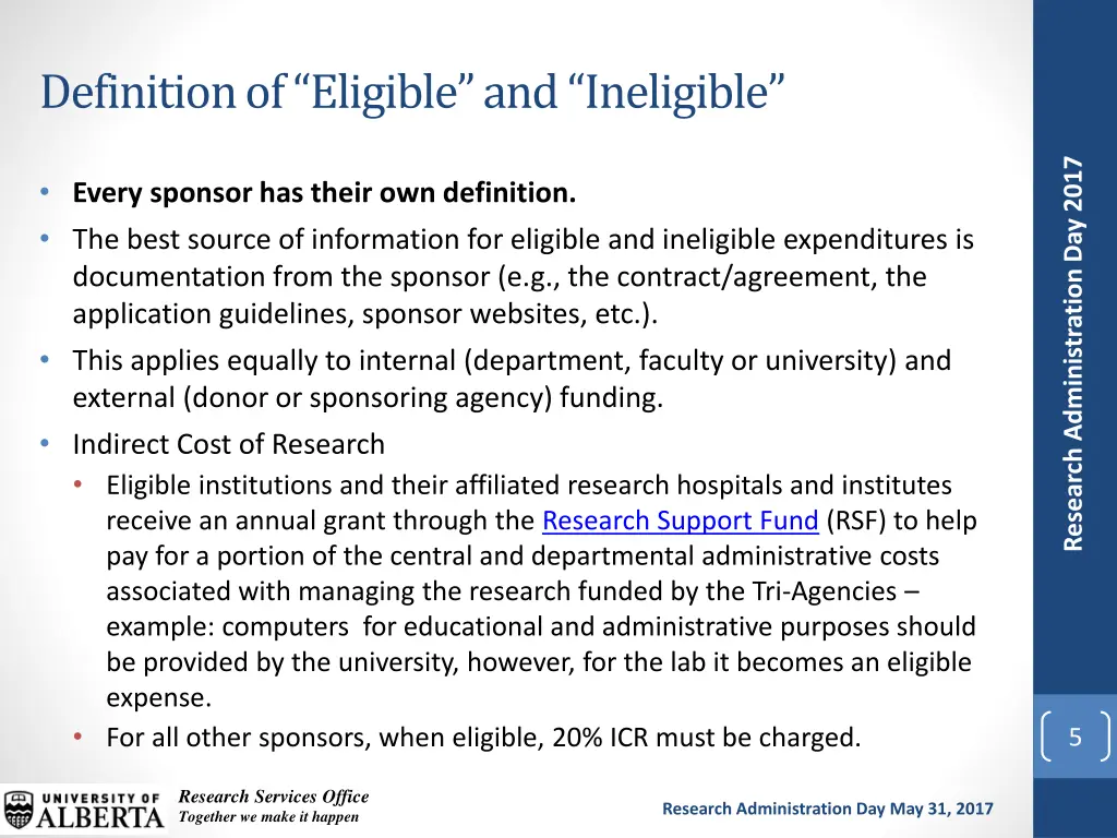 definition of eligible and ineligible