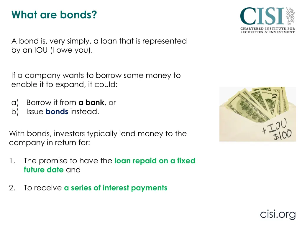 what are bonds