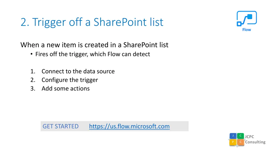 2 trigger off a sharepoint list