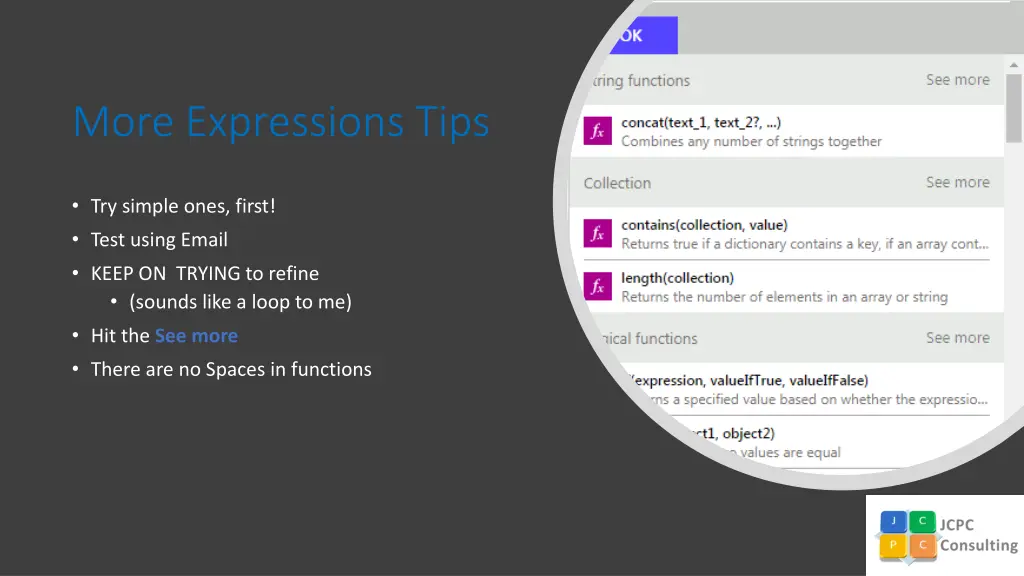 more expressions tips