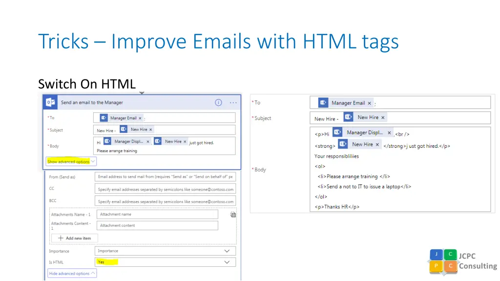 tricks improve emails with html tags