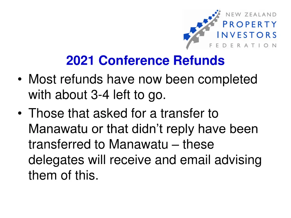 2021 conference refunds most refunds have