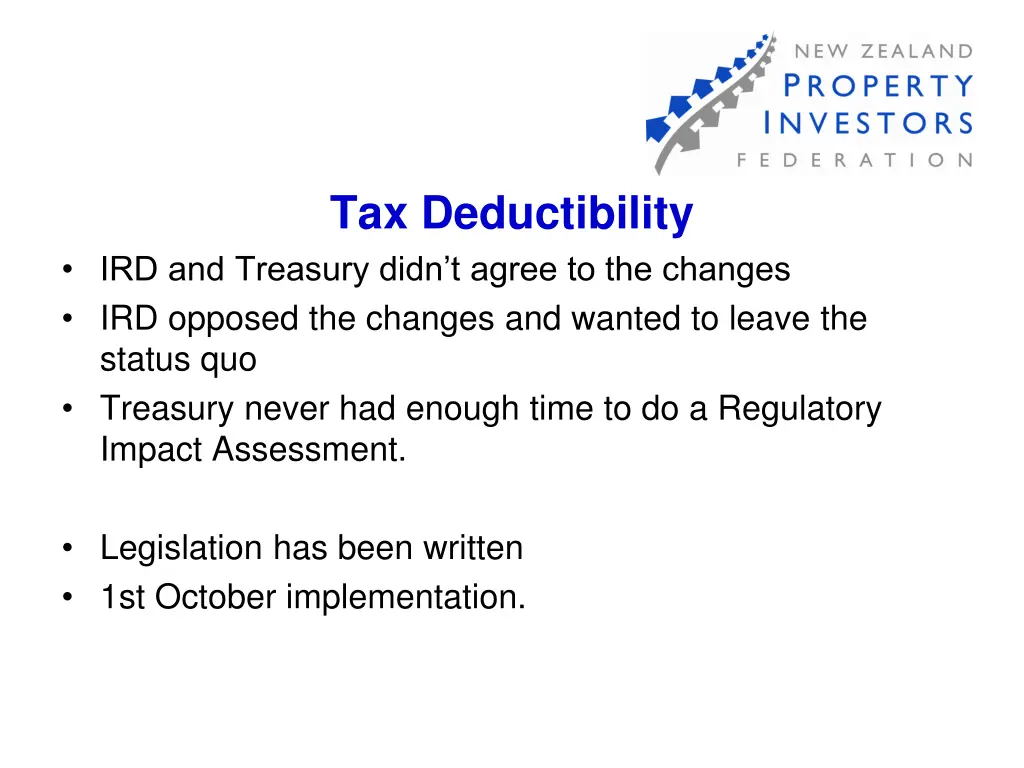 tax deductibility