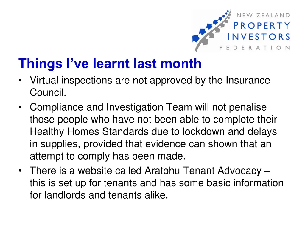 things i ve learnt last month virtual inspections