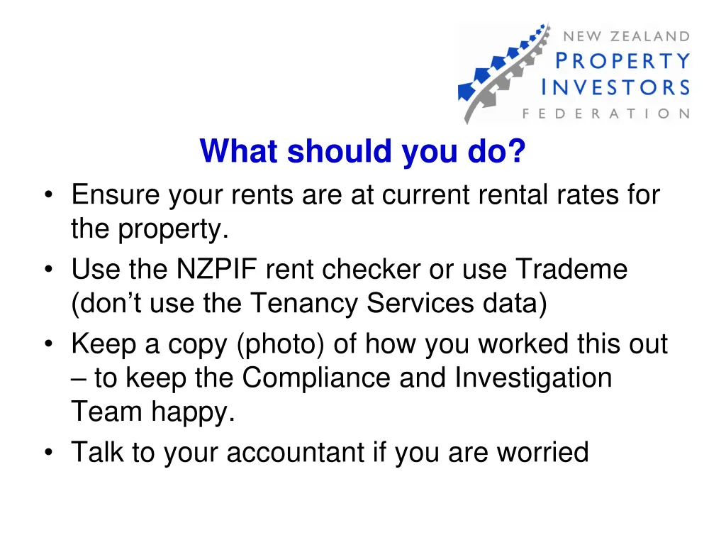 what should you do ensure your rents