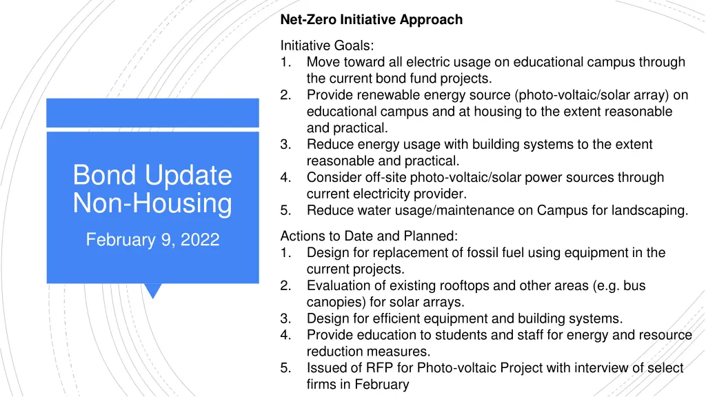 net zero initiative approach