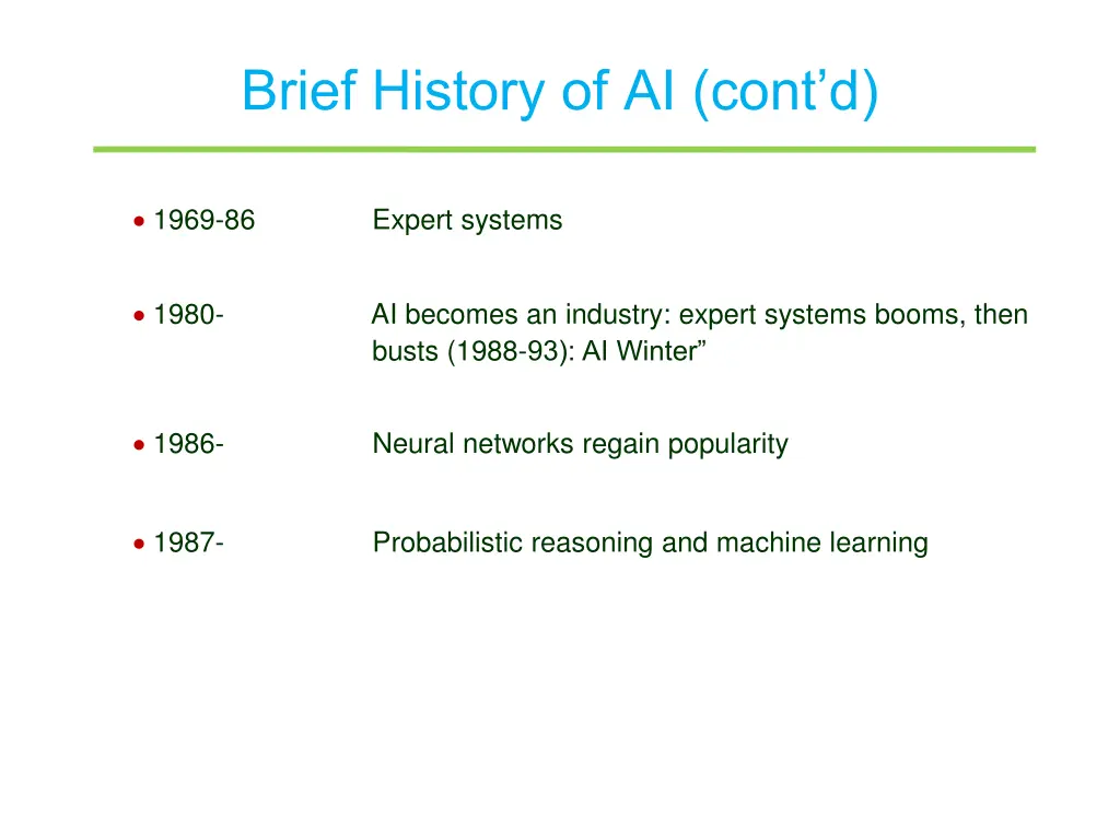 brief history of ai cont d