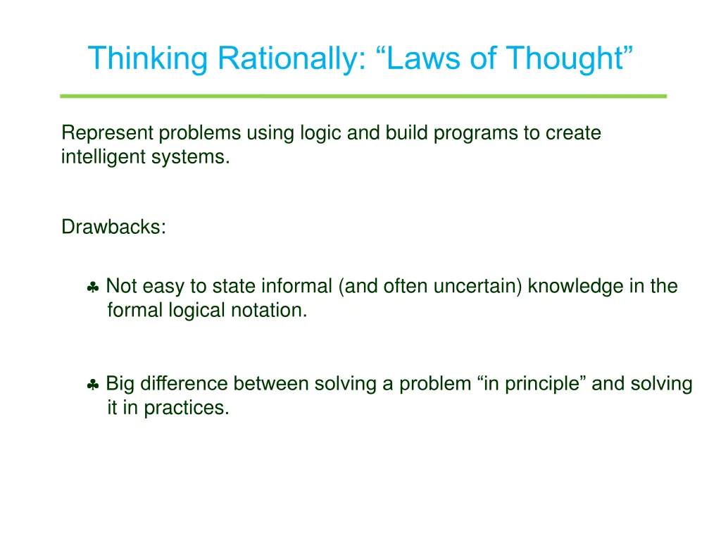 thinking rationally laws of thought