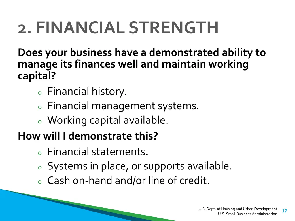 2 financial strength