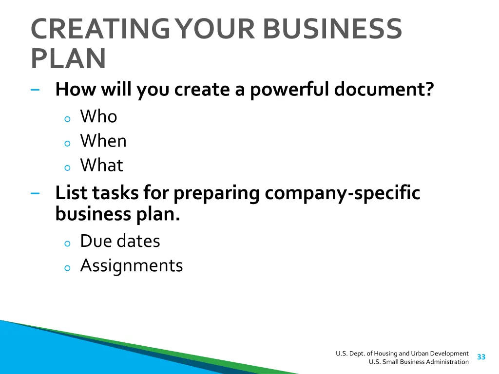 creating your business plan how will you create