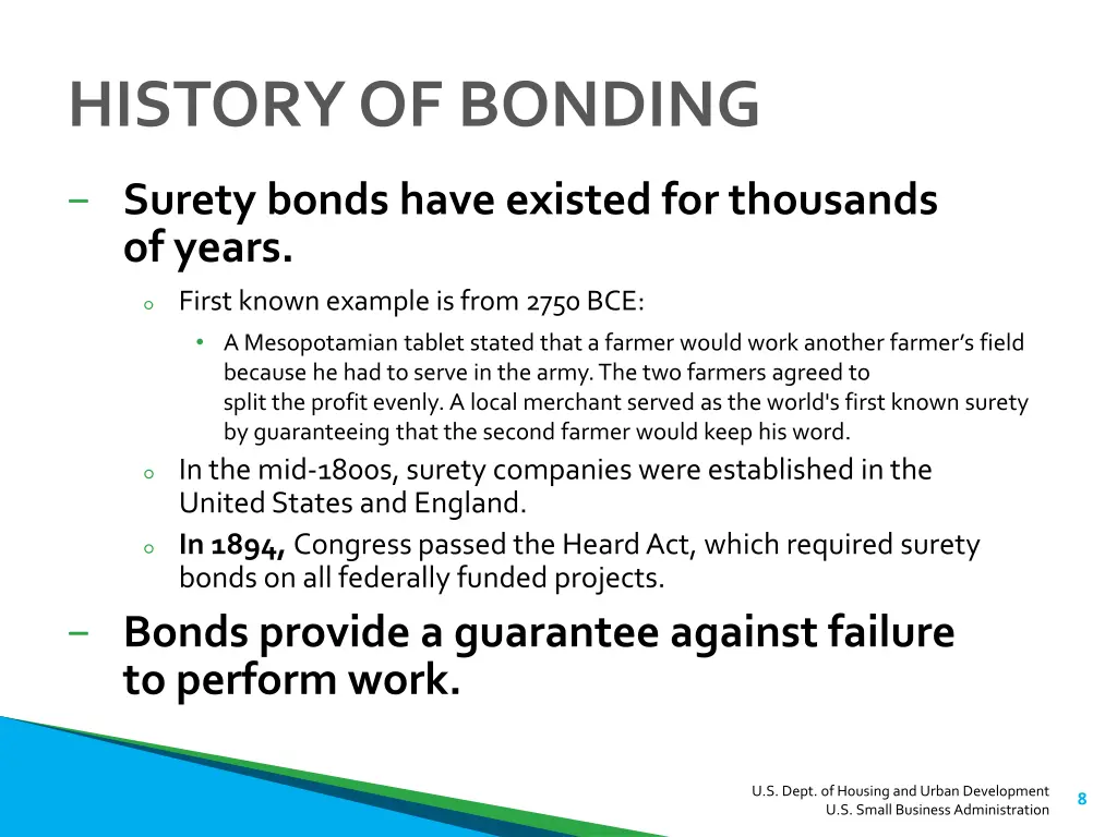 history of bonding