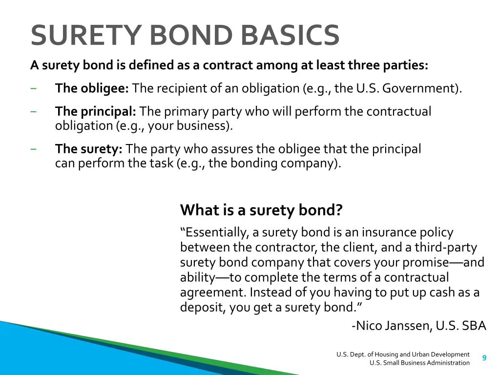 surety bond basics