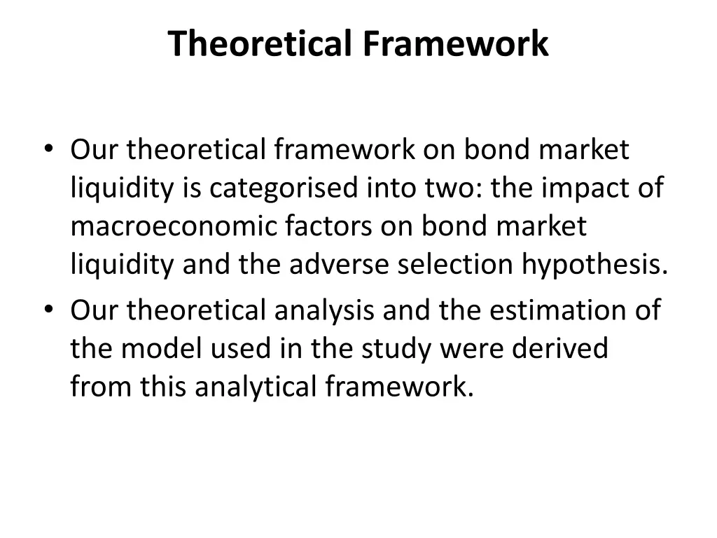 theoretical framework