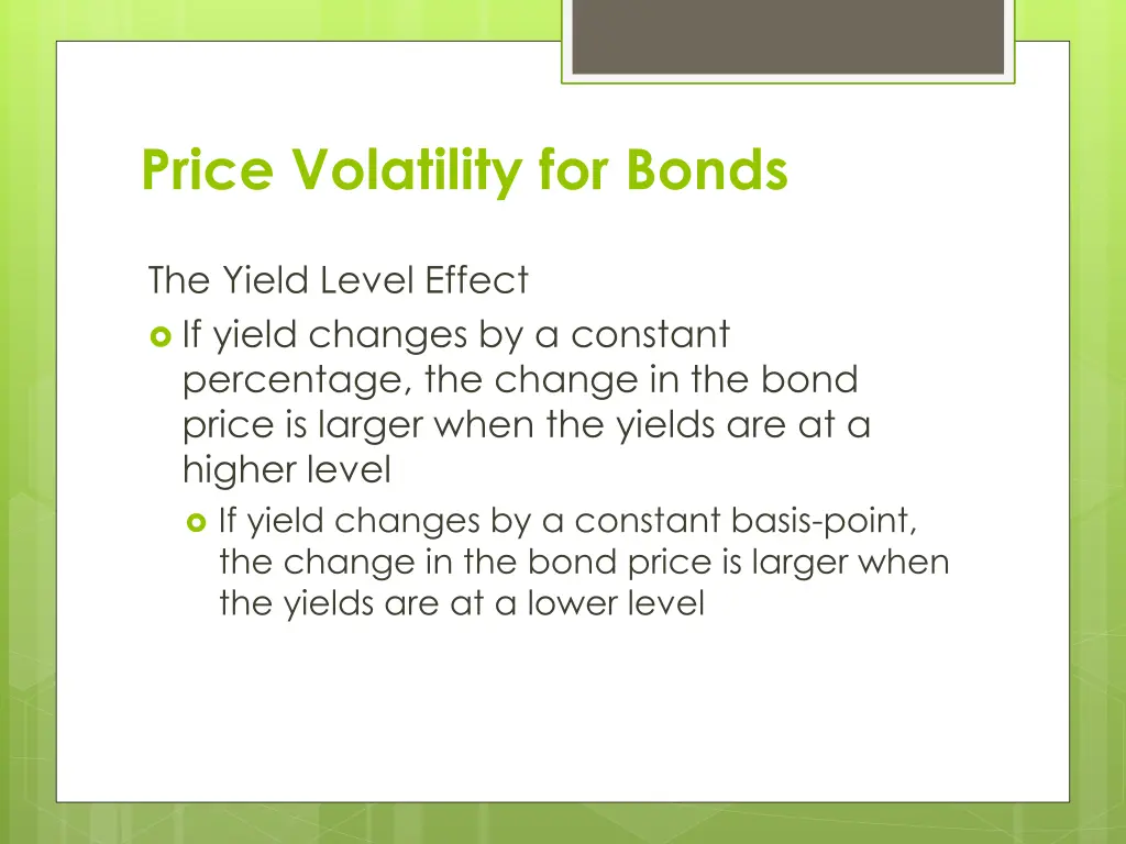 price volatility for bonds 3