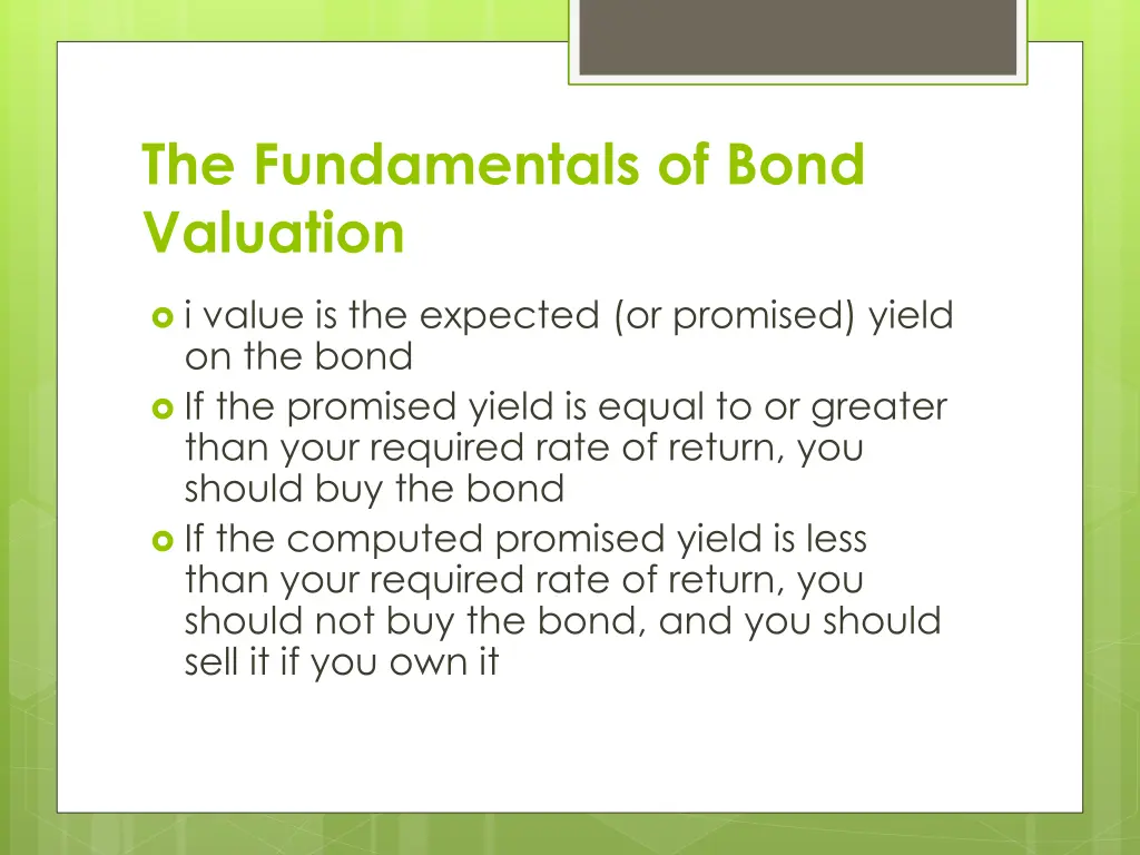 the fundamentals of bond valuation 4