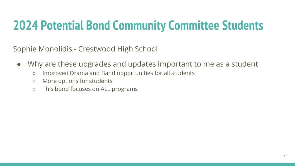 2024 potential bond community committee students 3