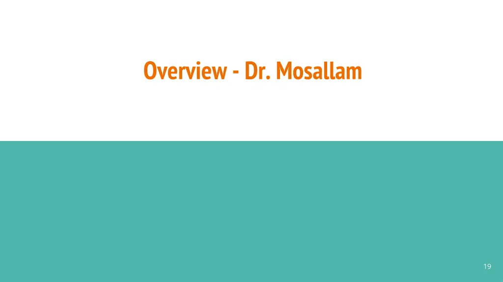 overview dr mosallam